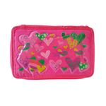 Carti si Birotica - Rechizite - Penare - Penar pentru copii cu Inimi, roz, 20 cm, LTOY46 - Infinity.ro