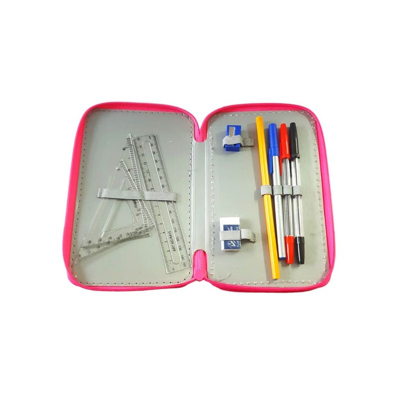 Carti si Birotica - Rechizite - Penare - Penar pentru copii cu Inimi, roz, 20 cm, LTOY46 - Infinity.ro