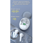 TV, Audio-Video si Foto - Portabile audio - Casti audio - Casti Wireless Audio Pro One, Bluetooth 5.3, TWS, Control Atingere, Noise Cancelling, Compatibile Android/iOS Gaming Alb - Infinity.ro