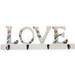 Casa si Gradina - Mobilier - Organizare si depozitare - Cuiere - Cuier cu 4 agatatori, Love, 45 cm, 776B - Infinity.ro