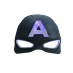 Jucarii, Copii si Bebe - Jucarii si jocuri - Jucarii de rol - Masti si costume copii - Masca Captain America cu lumini, pentru copii, 20 cm, albastra - Infinity.ro