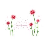Casa si Gradina - Decoratiuni - Stickere decorative - Sticker decorativ, flori roz, 187 cm, 732STK - Infinity.ro