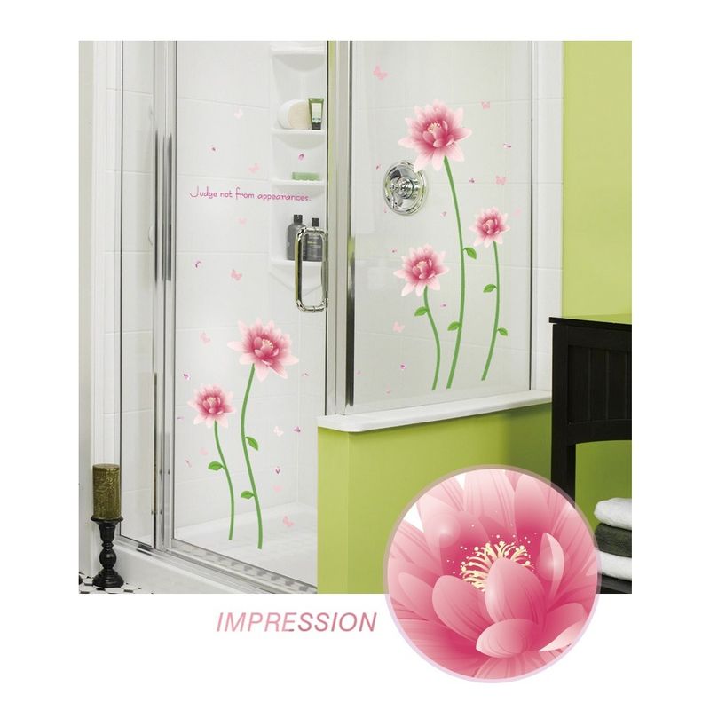 Casa si Gradina - Decoratiuni - Stickere decorative - Sticker decorativ, flori roz, 187 cm, 732STK - Infinity.ro