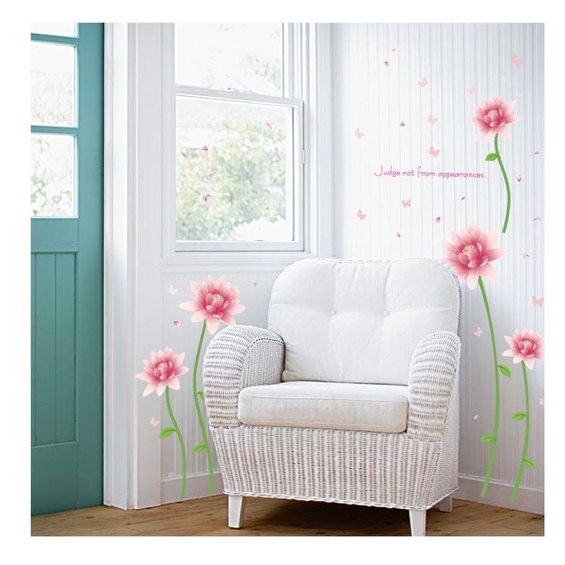 Casa si Gradina - Decoratiuni - Stickere decorative - Sticker decorativ, flori roz, 187 cm, 732STK - Infinity.ro