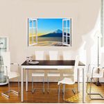 Casa si Gradina - Decoratiuni - Stickere decorative - Sticker decorativ, Fereastra 3D, Munte, 85 cm, 537STK - Infinity.ro
