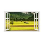 Casa si Gradina - Decoratiuni - Stickere decorative - Sticker decorativ, Fereastra 3D, Padure, 85 cm, 551STK - Infinity.ro