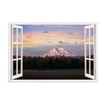 Casa si Gradina - Decoratiuni - Stickere decorative - Sticker decorativ, Fereastra 3D, Padure, 85 cm, 542STK-3 - Infinity.ro