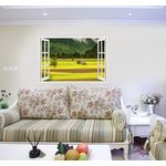 Casa si Gradina - Decoratiuni - Stickere decorative - Sticker decorativ, Fereastra 3D, Padure, 85 cm, 551STK - Infinity.ro