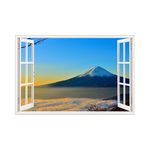 Casa si Gradina - Decoratiuni - Stickere decorative - Sticker decorativ, Fereastra 3D, Munte, 85 cm, 537STK - Infinity.ro