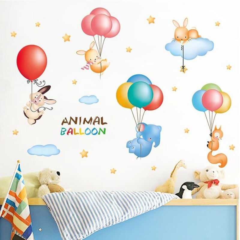 Casa si Gradina - Decoratiuni - Stickere decorative - Sticker decorativ, Animal balloon, 150 cm, 772STK - Infinity.ro
