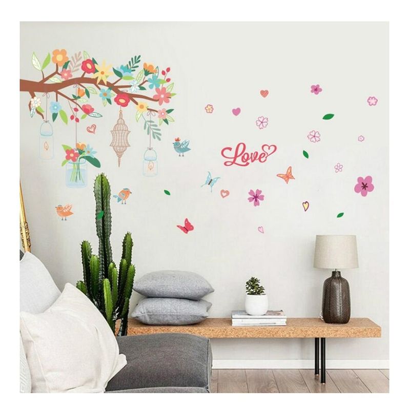 Casa si Gradina - Decoratiuni - Stickere decorative - Sticker decorativ, Ramura cu flori, 145 cm, 719STK - Infinity.ro