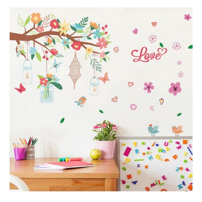 Casa si Gradina - Decoratiuni - Stickere decorative - Sticker decorativ, Ramura cu flori, 145 cm, 719STK - Infinity.ro