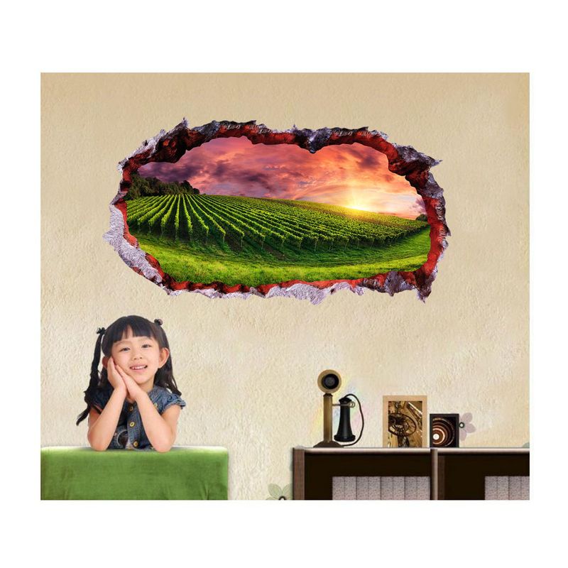 Casa si Gradina - Decoratiuni - Stickere decorative - Sticker decorativ, Gaura in perete 3D, Natura, 85 cm, 334STK-1 - Infinity.ro
