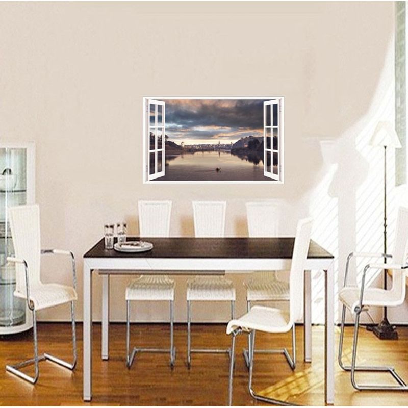 Casa si Gradina - Decoratiuni - Stickere decorative - Sticker decorativ, Fereastra 3D, Waterford, 85 cm, 687STK - Infinity.ro