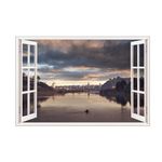 Casa si Gradina - Decoratiuni - Stickere decorative - Sticker decorativ, Fereastra 3D, Waterford, 85 cm, 687STK - Infinity.ro