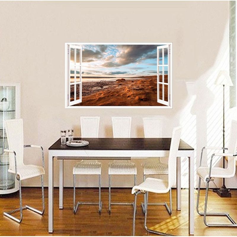 Casa si Gradina - Decoratiuni - Stickere decorative - Sticker decorativ, Fereastra 3D, Cer, 85 cm, 549STK - Infinity.ro