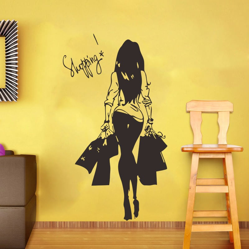 Casa si Gradina - Decoratiuni - Stickere decorative - Sticker decorativ, Shopping, 75 cm, 818STK - Infinity.ro