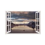 Casa si Gradina - Decoratiuni - Stickere decorative - Sticker decorativ, Fereastra 3D, Waterford, 85 cm, 651STK - Infinity.ro