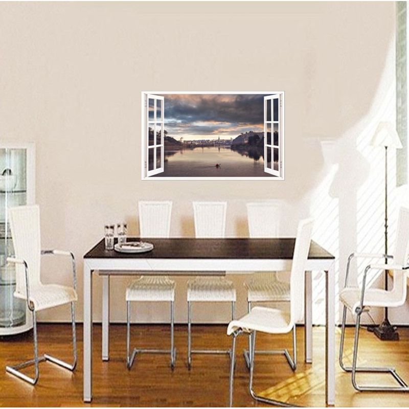 Casa si Gradina - Decoratiuni - Stickere decorative - Sticker decorativ, Fereastra 3D, Waterford, 85 cm, 651STK - Infinity.ro