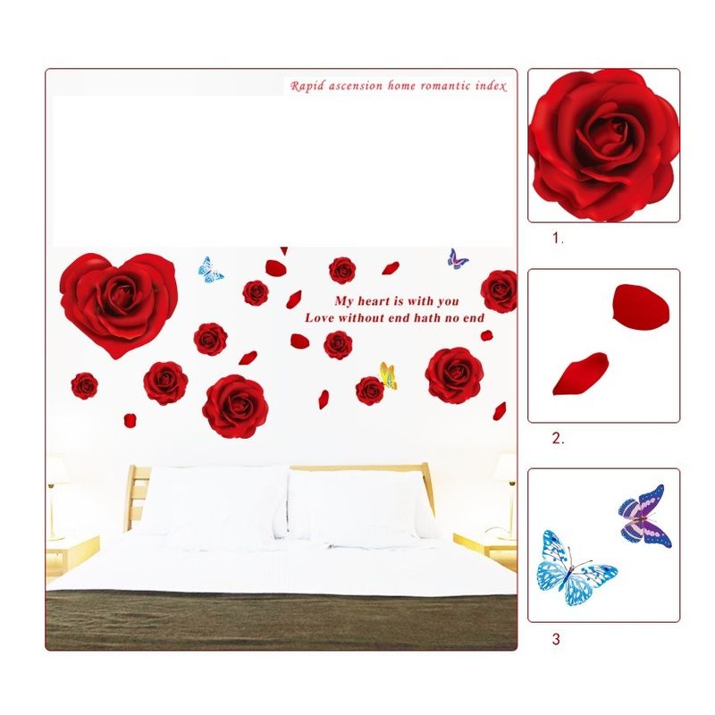 Casa si Gradina - Decoratiuni - Stickere decorative - Sticker decorativ, Trandafiri, 160 cm, 735STK - Infinity.ro