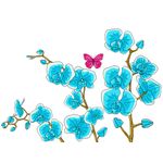 Casa si Gradina - Decoratiuni - Stickere decorative - Sticker decorativ, Orhideie, 150 cm, 399STK - Infinity.ro