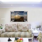 Casa si Gradina - Decoratiuni - Stickere decorative - Sticker decorativ, Fereastra 3D, Cer, 85 cm, 531STK - Infinity.ro