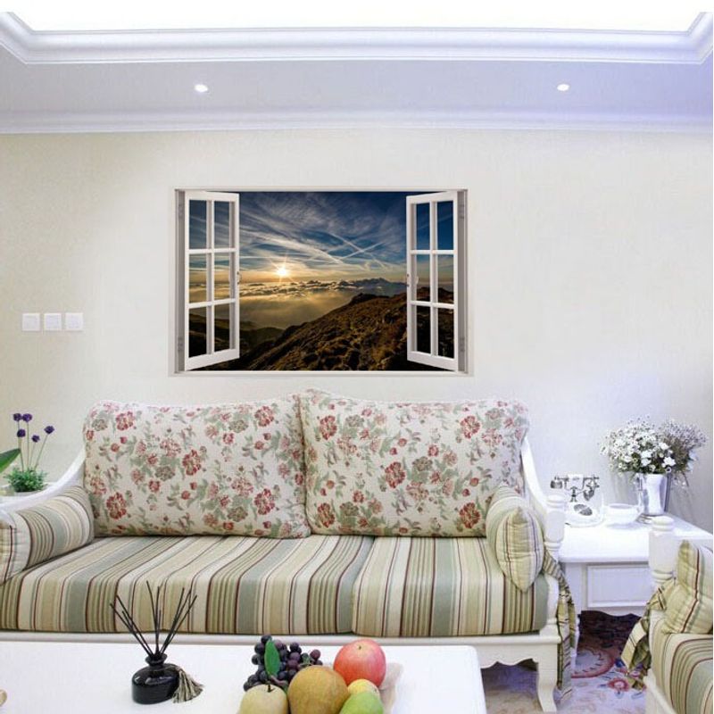 Casa si Gradina - Decoratiuni - Stickere decorative - Sticker decorativ, Fereastra 3D, Cer, 85 cm, 531STK - Infinity.ro