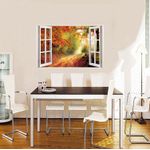 Casa si Gradina - Decoratiuni - Stickere decorative - Sticker decorativ, Fereastra 3D, Padure, 85 cm, 540STK - Infinity.ro