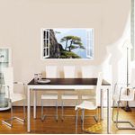 Casa si Gradina - Decoratiuni - Stickere decorative - Sticker decorativ, Fereastra 3D, Peisaj de munte, 85 cm, 579STK - Infinity.ro