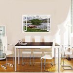 Casa si Gradina - Decoratiuni - Stickere decorative - Sticker decorativ, Fereastra 3D, Lac, 85 cm, 606STK - Infinity.ro