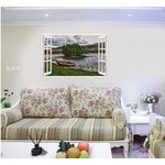 Casa si Gradina - Decoratiuni - Stickere decorative - Sticker decorativ, Fereastra 3D, Lac, 85 cm, 606STK - Infinity.ro