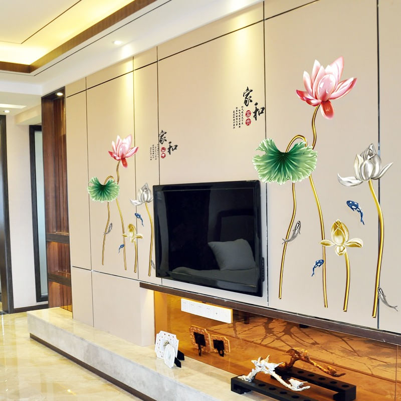 Casa si Gradina - Decoratiuni - Stickere decorative - Sticker decorativ, flori, 120 cm, 755STK - Infinity.ro