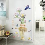 Casa si Gradina - Decoratiuni - Stickere decorative - Sticker decorativ, Vaza cu flori, 115 cm, 759STK - Infinity.ro