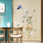 Casa si Gradina - Decoratiuni - Stickere decorative - Sticker decorativ, Vaza cu flori, 115 cm, 759STK - Infinity.ro