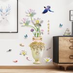 Casa si Gradina - Decoratiuni - Stickere decorative - Sticker decorativ, Vaza cu flori, 115 cm, 759STK - Infinity.ro