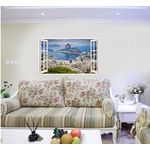 Casa si Gradina - Decoratiuni - Stickere decorative - Sticker decorativ, Fereastra 3D, Rio de Janeiro, 85 cm, 583STK - Infinity.ro