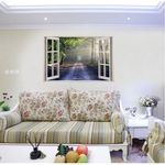 Casa si Gradina - Decoratiuni - Stickere decorative - Sticker decorativ, Fereastra 3D, Padure, 85 cm, 517STK - Infinity.ro