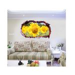 Casa si Gradina - Decoratiuni - Stickere decorative - Sticker decorativ, Gaura in perete 3D, floarea soarelui, 85 cm, 336STK-1 - Infinity.ro