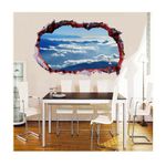 Casa si Gradina - Decoratiuni - Stickere decorative - Sticker decorativ, Gaura in perete 3D, Cer, 85 cm, 339STK-1 - Infinity.ro