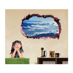 Casa si Gradina - Decoratiuni - Stickere decorative - Sticker decorativ, Gaura in perete 3D, Cer, 85 cm, 339STK-1 - Infinity.ro