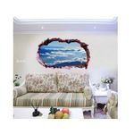 Casa si Gradina - Decoratiuni - Stickere decorative - Sticker decorativ, Gaura in perete 3D, Cer, 85 cm, 339STK-1 - Infinity.ro
