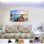 Casa si Gradina - Decoratiuni - Stickere decorative - Sticker decorativ, Fereastra 3D, Apa, 85 cm, 530STK - Infinity.ro