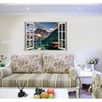 Casa si Gradina - Decoratiuni - Stickere decorative - Sticker decorativ, Fereastra 3D, Apa, 85 cm, 534STK - Infinity.ro