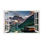 Casa si Gradina - Decoratiuni - Stickere decorative - Sticker decorativ, Fereastra 3D, Apa, 85 cm, 534STK - Infinity.ro