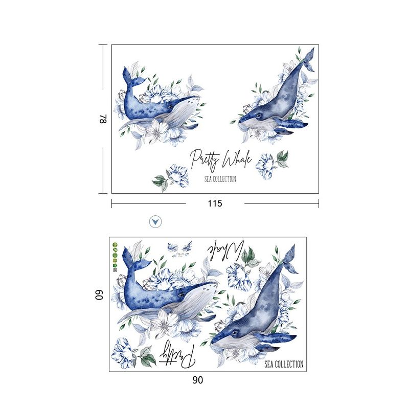 Casa si Gradina - Decoratiuni - Stickere decorative - Sticker decorativ, Balene, 115 cm, 748STK - Infinity.ro