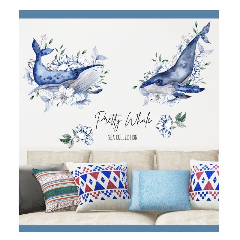 Casa si Gradina - Decoratiuni - Stickere decorative - Sticker decorativ, Balene, 115 cm, 748STK - Infinity.ro