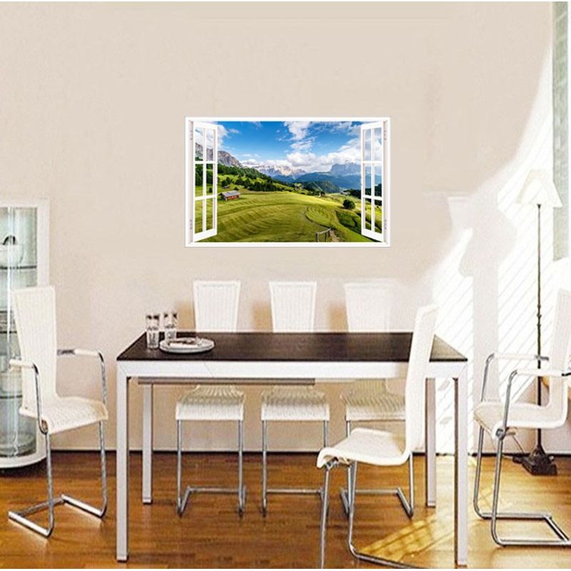 Casa si Gradina - Decoratiuni - Stickere decorative - Sticker decorativ, Fereastra 3D, Cer, 85 cm, 683STK - Infinity.ro