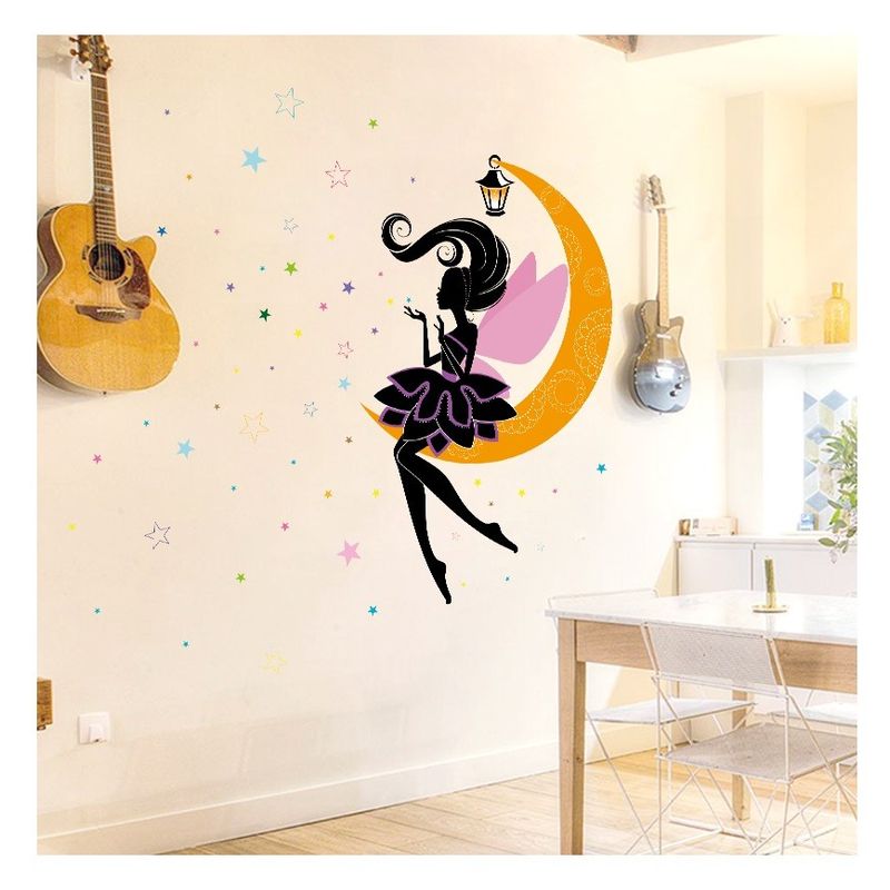 Casa si Gradina - Decoratiuni - Stickere decorative - Sticker decorativ, Printesa pe luna, 122 cm, 707STK - Infinity.ro