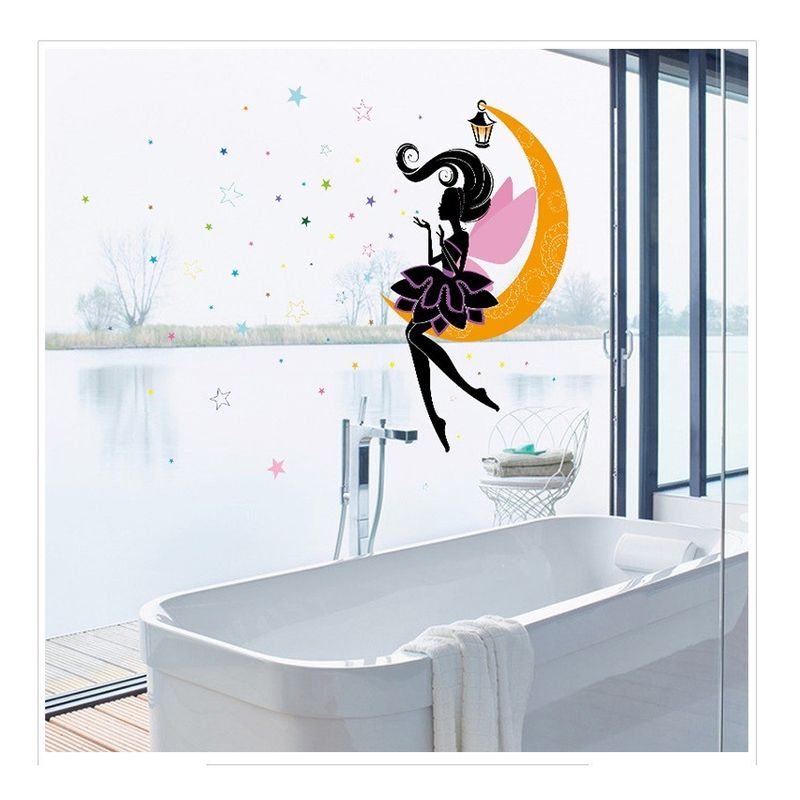 Casa si Gradina - Decoratiuni - Stickere decorative - Sticker decorativ, Printesa pe luna, 122 cm, 707STK - Infinity.ro