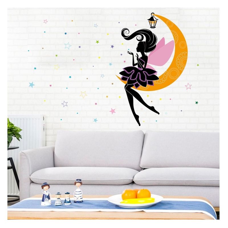 Casa si Gradina - Decoratiuni - Stickere decorative - Sticker decorativ, Printesa pe luna, 122 cm, 707STK - Infinity.ro